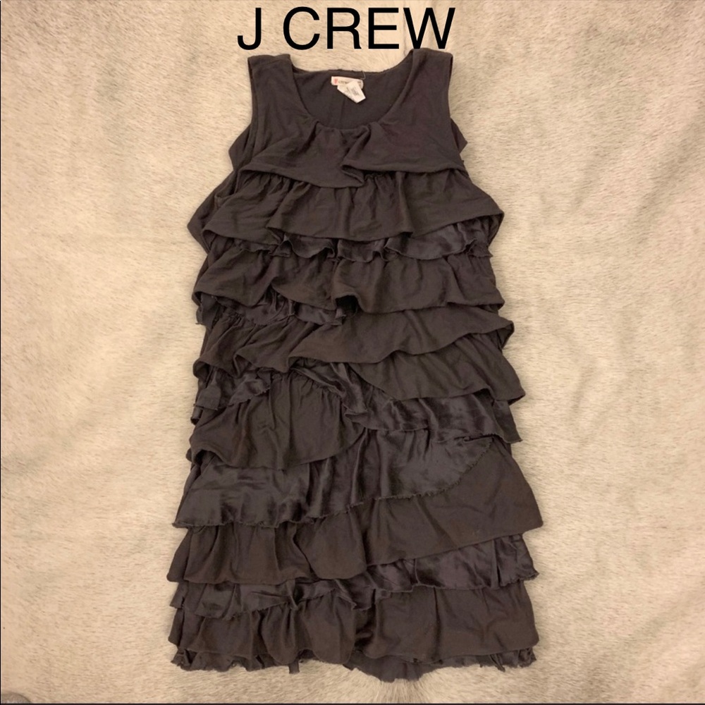 ROCK THAT RUFFLE! J Crew ruffle dress cotton/silk